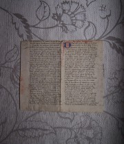羊皮紙に書かれた14世紀の写本