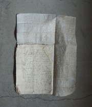 1612年の羊皮紙に書かれた古文書