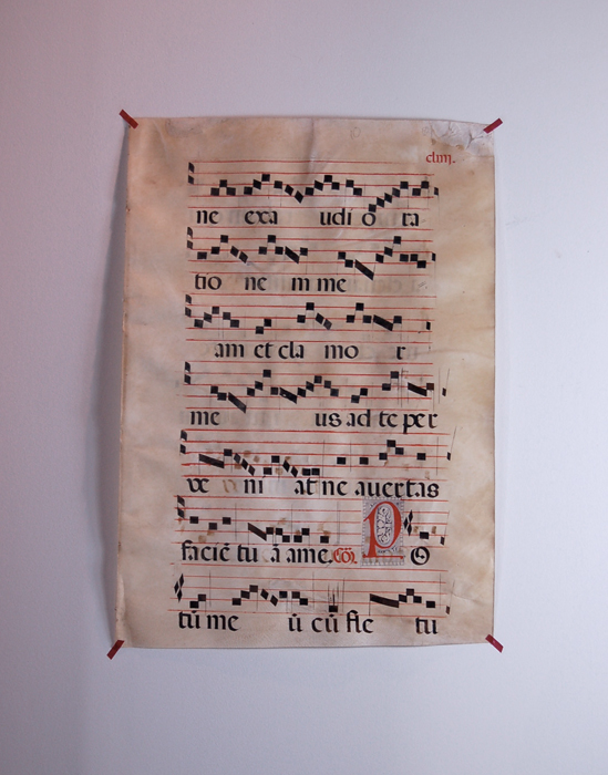 16世紀のグレゴリオ聖歌の楽譜