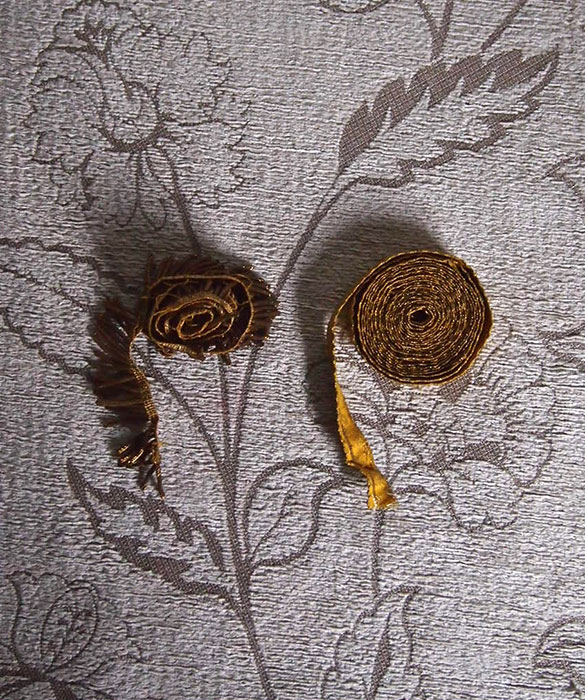 金糸の装飾リボン 2種
