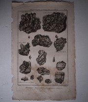 鉱物版画 Histoire Naturelle , Cristallisations métalliques 1