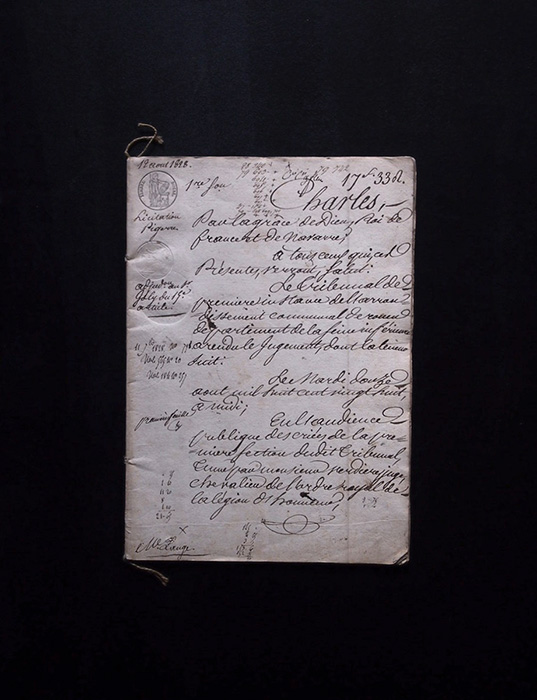 1828年の公文書