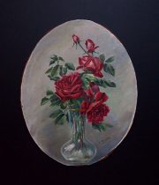 薔薇の板絵