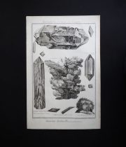 鉱物図版  Histoire Naturelle , Minéralogies 8