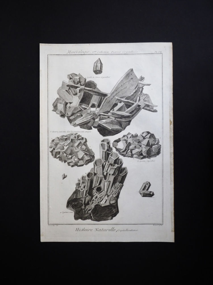 鉱物図版 Histoire Naturelle , Minéralogies 10